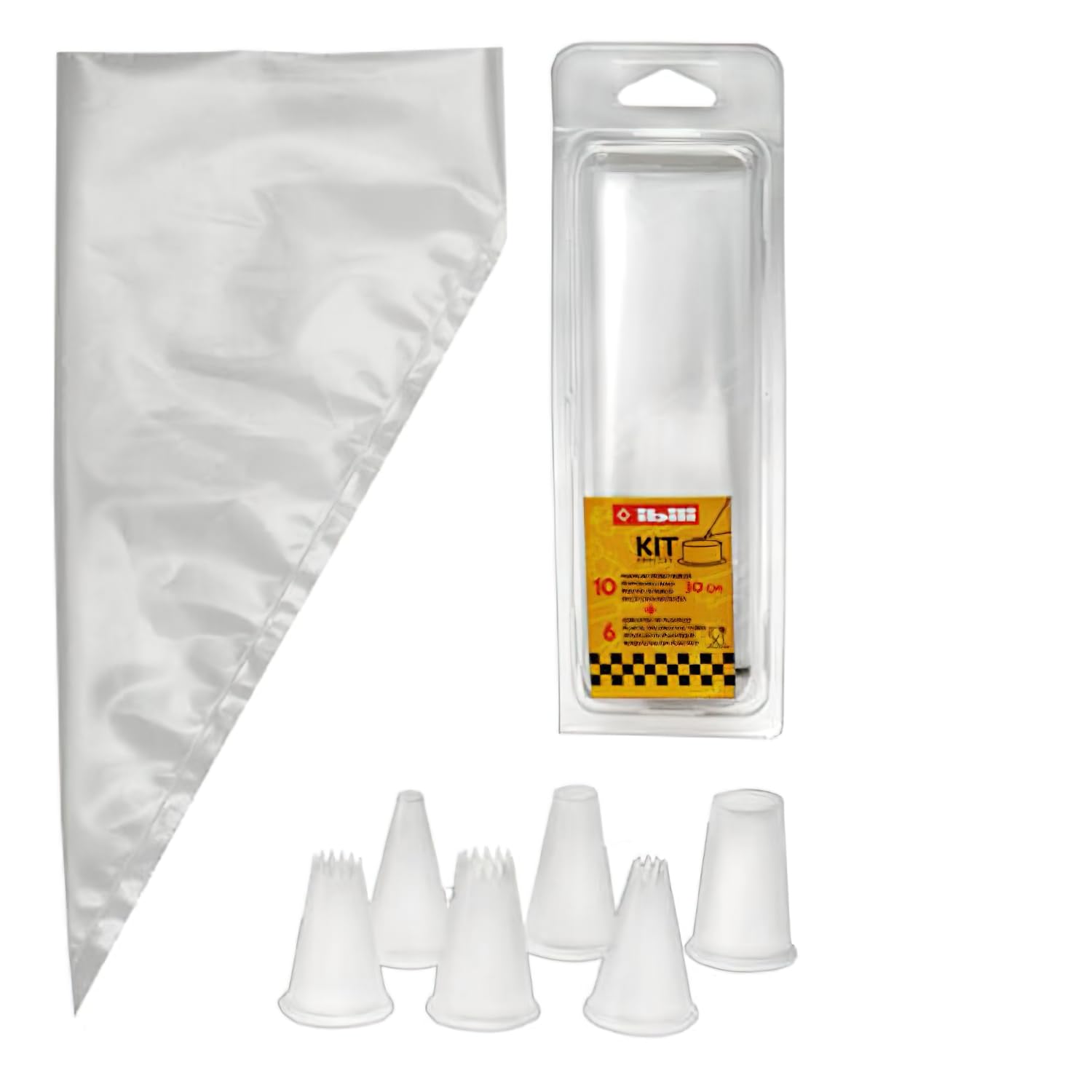 IBILI 000946 - Kit práctico, incluye 10 mangas de 30+6 cornetes