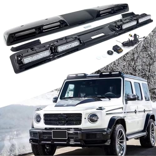 ZYCARE Fits For Mercedes Benz G Class W463 2019 2020 2021 2022 2023 Carbon Roof Light Bar with LED DRL