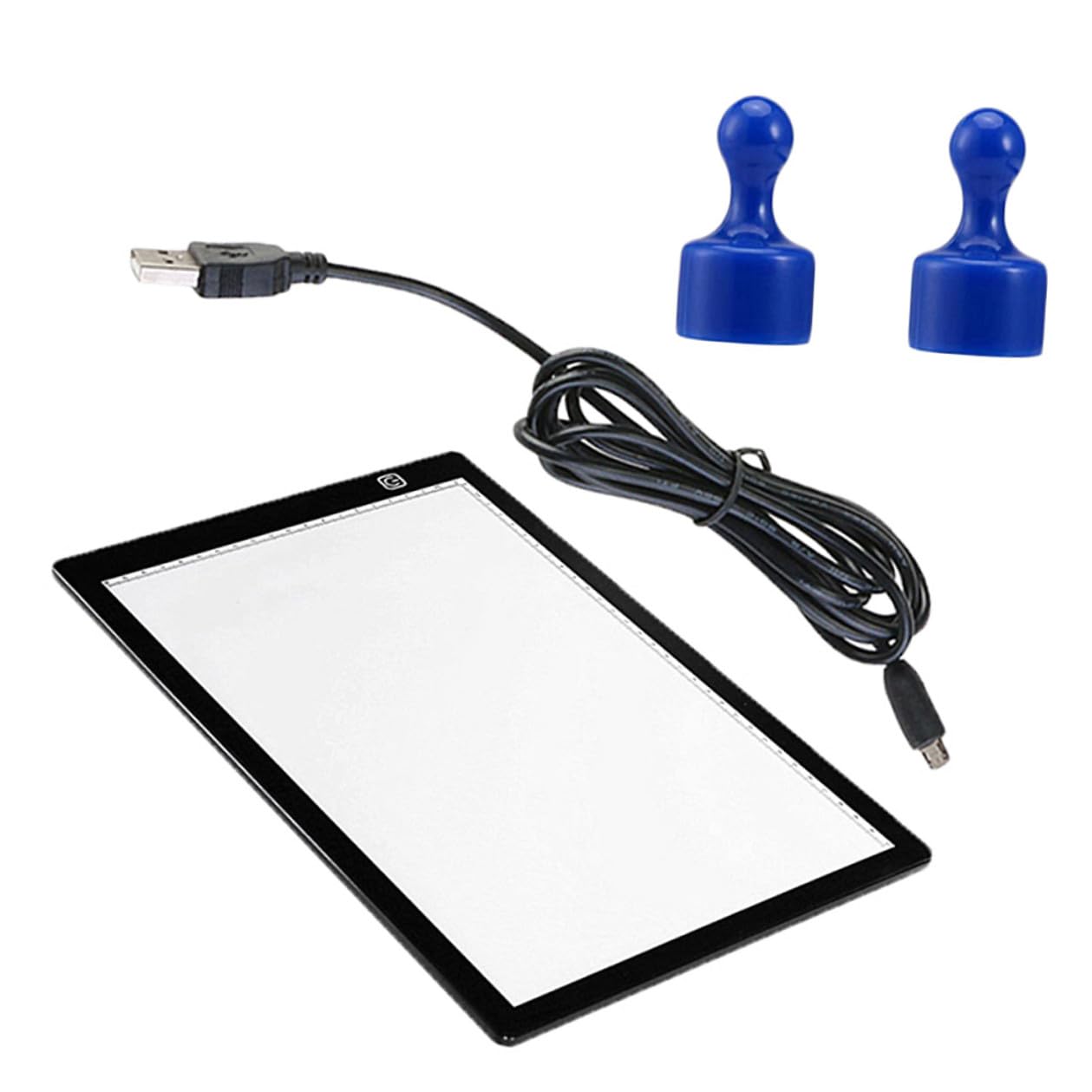 GALPADA Mesa de Luz A4 para Dibujo con Diseño Innovador, Material Acrílico Blanco, bajo Consumo y Panel con Regla para Uso Profesional y Bocetos