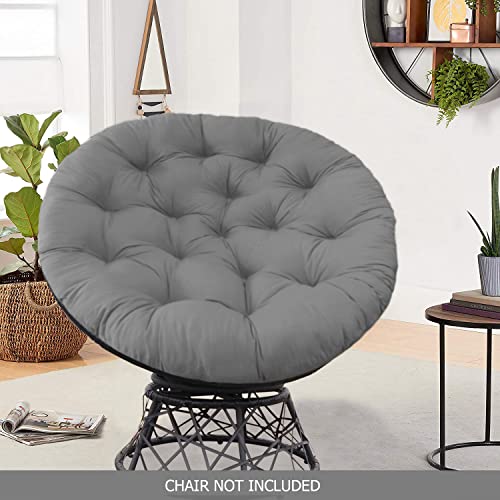 Cotton Craft 31567 Papasan Chair Cushion - 100% Cotton Duck Fabric Thick Soft Overstuffed Floor Seat Standard 45 Inch Round Chair Swing Chair Patio Den College Dorm Papasan thumb #3