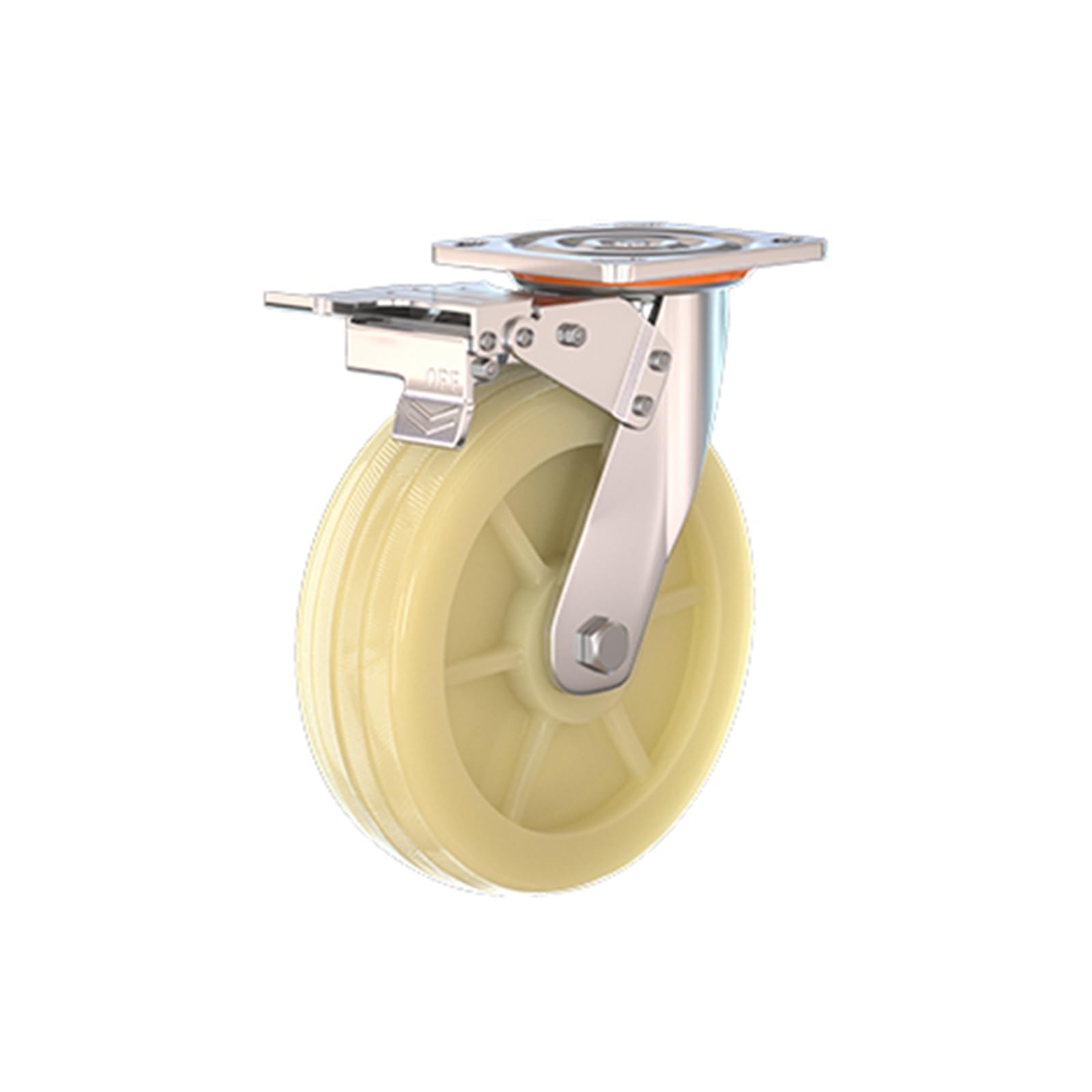 GBRJUYF Heavy Duty Castor Wheels - Universal Trolley Casters with Brakes for Smooth Movement of Furniture & Heavy Items - Sturdy, Floor-Friendly Design for Easy Mobility