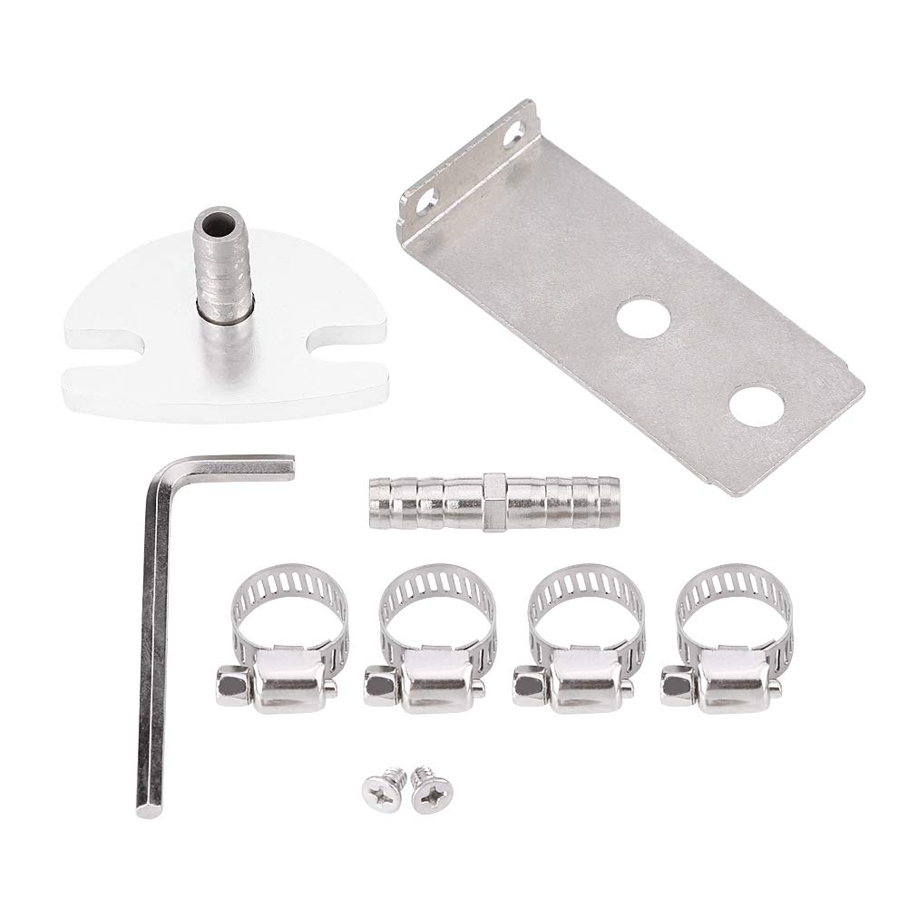 Regolatore universale di pressione del carburante in alluminio con manometro, kit regolatore di pressione del carburante regolabile da 0 a 140 PSI, include tubo e raccordi per la (Blu)