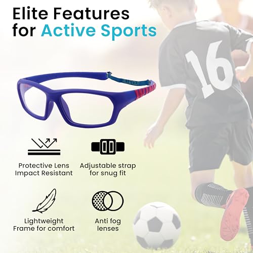 Image of BLUE CUT Sports Protection Goggles, Anti-Fog Lenses Safety Glasses for Basketball, Pickleball and All Outdoor Sports