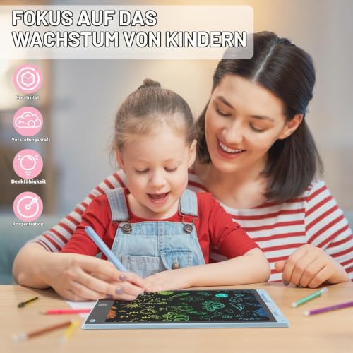 Zaubertafel LCD Schreibtafel Kinder 10 Zoll Maltafel Zaubertafel ab 2 3 4 5 6 Jahre alt Junge Mädchen Bunte Bildschirm Schreibtablett… – Ansicht 5