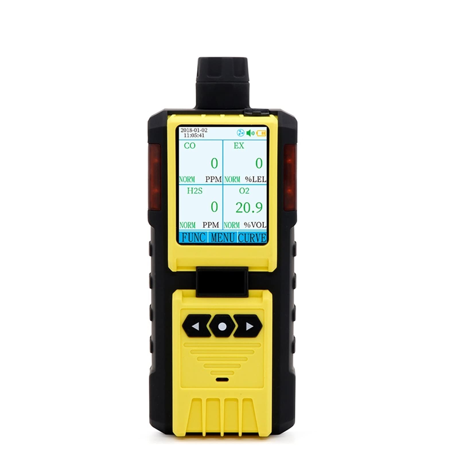 Détecteur de gaz pompage 4 en 1 Multifonctionnel Portable EX H2S CO O2 Quatre méthodes d'alarme détecteur Anti-déflagrant Tests précis