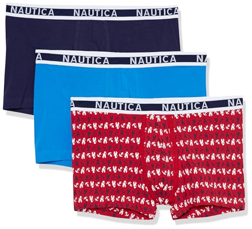 Nautica Men's 3-Pack Cotton Stretch Trunks