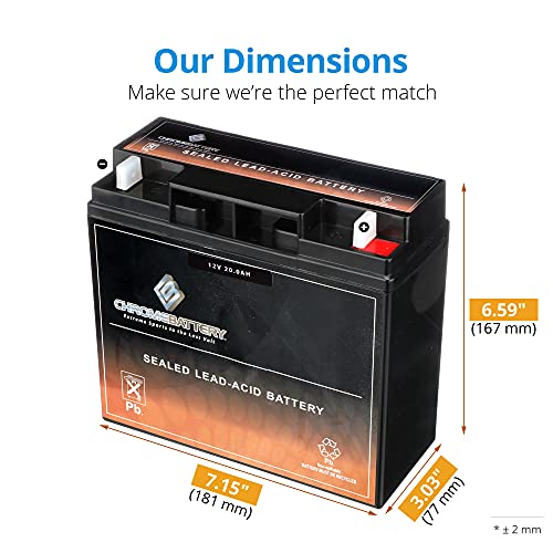 12V 20Ah Sealed Lead Acid (Sla) Battery For Emergency Exit Lighting Replacement #TOP1