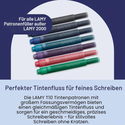 LAMY T10 Tintenpatronen mit großem Tintenvorrat - geeignet für alle Lamy Patronenfüllhaltermodelle - Inhalt 1… – Ansicht 4
