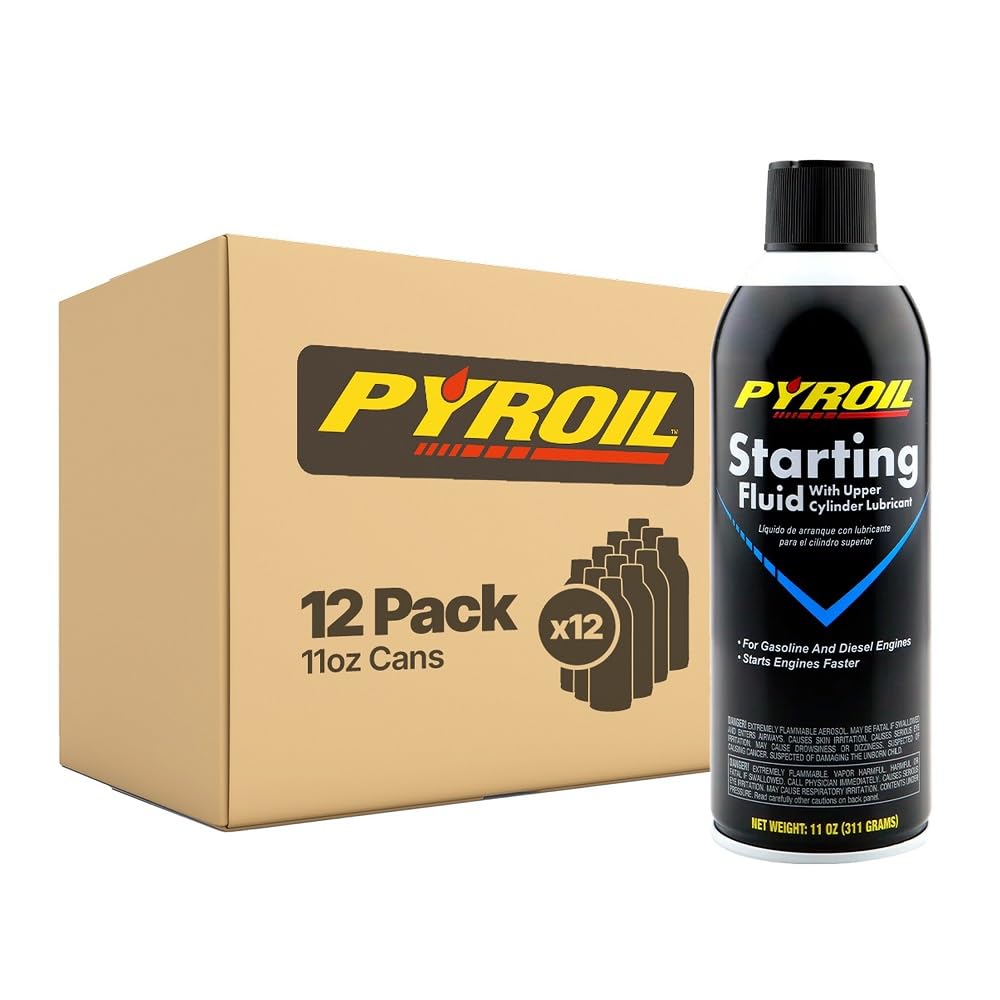 Regular Starting Fluid with Upper Cylinder Lubricant, for Gasoline & Diesel Engines, Combustion Ready at -40° F, 11 Oz