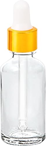 Miniatura 7 de Paquete de 48 Botellas Cuentagotas de Vidrio Transparente de 1 oz, Botellas Cuentagotas con Cuentagotas de Vidrio para Aceites Esenciales, Perfumes