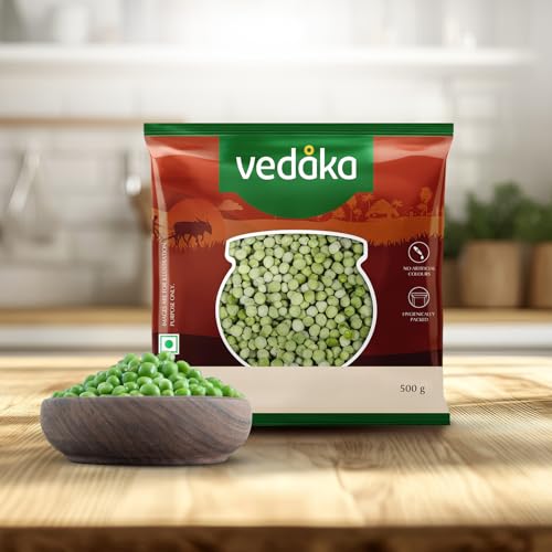 Image of Amazon Brand - Vedaka Unpolished Green Peas | 500 G | Premium Green Peas