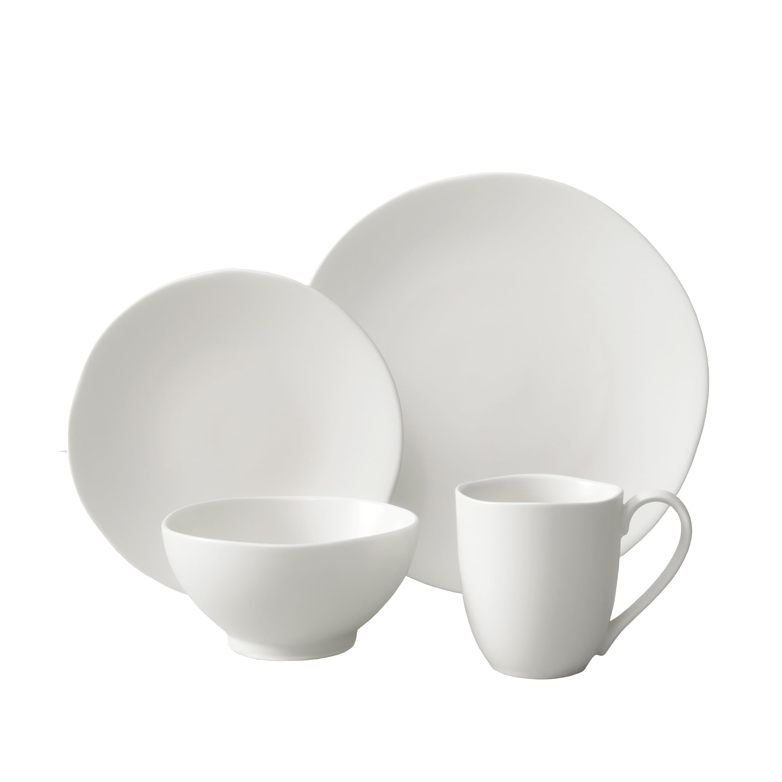 FortessaHeirloom Stoneware 16 Piece Dinnerware Set, Service for 4, Linen