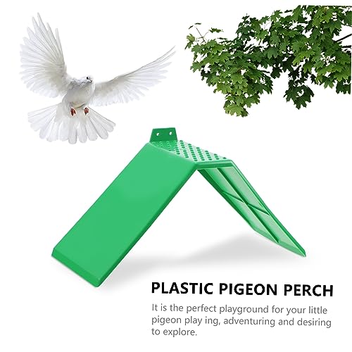 Image of FOMIYES Plastic Pigeon Perch Stand 8.26X3.93X4.33In Durable Bird Rest Rack for Pigeons and Doves Indoor Playground and Skill Development Accessory