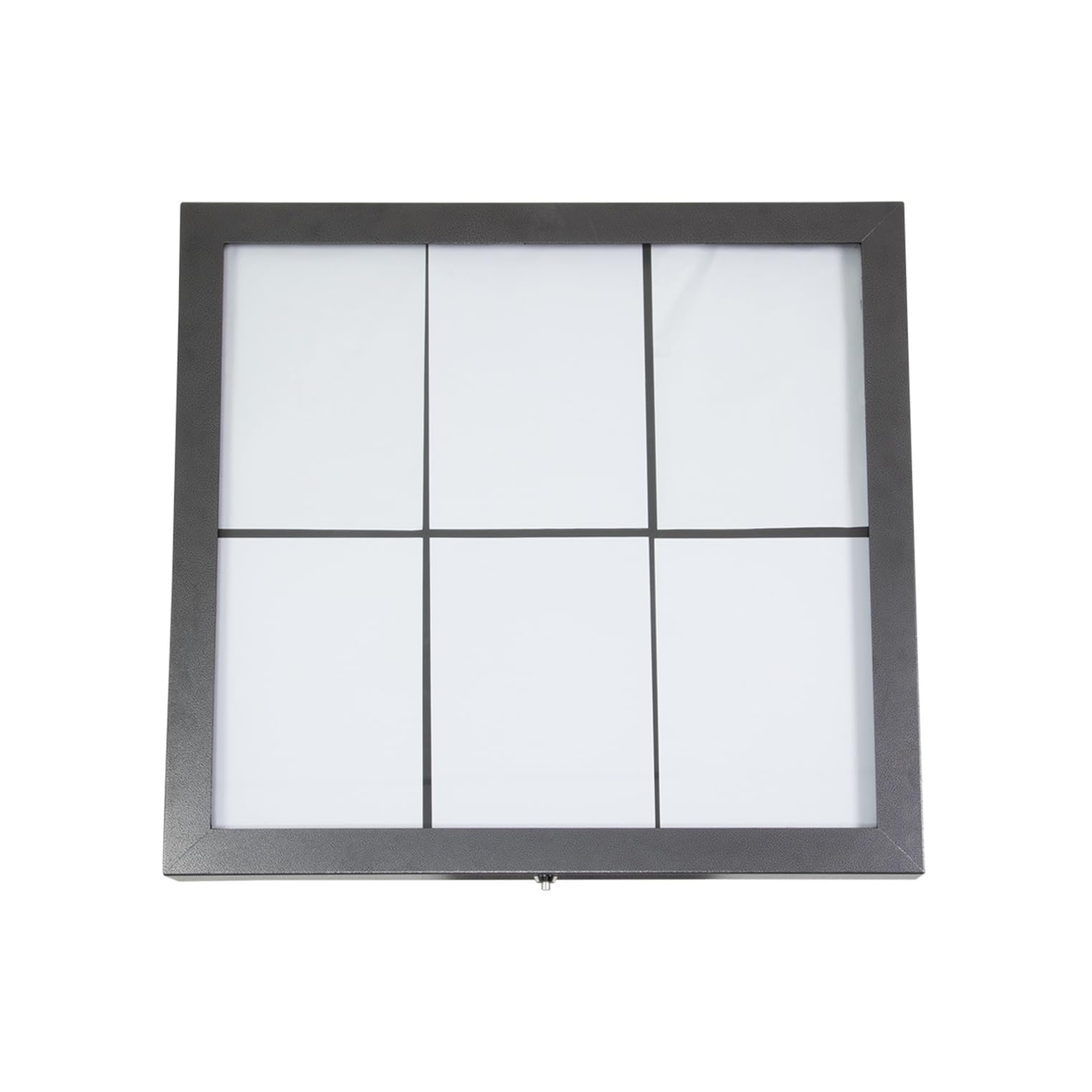 SECURIT - Porta Folletos Exterior LED - 6 Páginas A4 - Acero Mate | Iluminación LED Multicolor - Montaje en Poste o Pared - Kit de montaje en pared incluido - Acero inoxidable