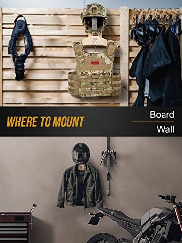 Image of ONETIGRIS Tactical Gear Wall Mount, Heavy Duty Helmet & Plate Carrier Rack