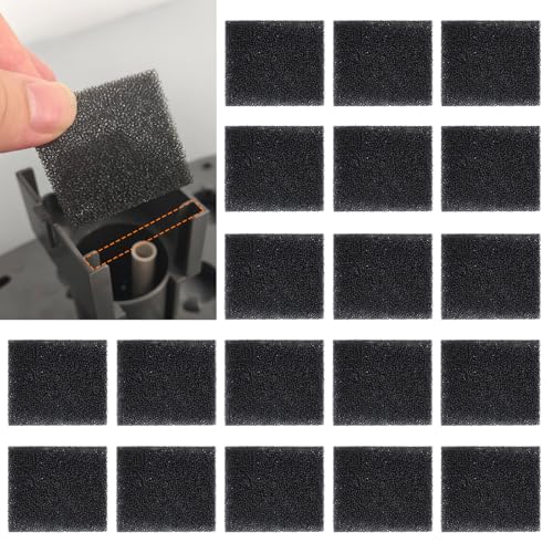 20 Pack Filter Sponges Foam Replacement for Aerogarden Harvest Bounty Farm Extra Ultra Absorb Debris and Dirt Pump Filter Sponges Replacement Compatible with Aerogarden Keep the Water Clean