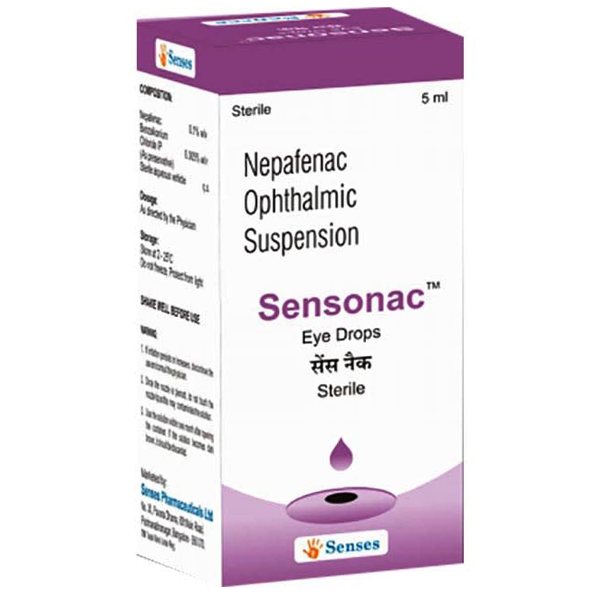 Sensonac - Bottle of 5ml Eye Drops