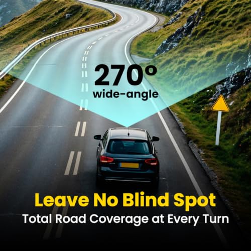 Image of Dash Cam + GPS Tracker for Car 2K Front & Rear w /Engine Cut On /Off, 270Wide Angle 2 Channel Loop Recording w /Night Vision, WiFi 6 Real-time 10+ GPS Alerts Heat Resistant for Indian Roads