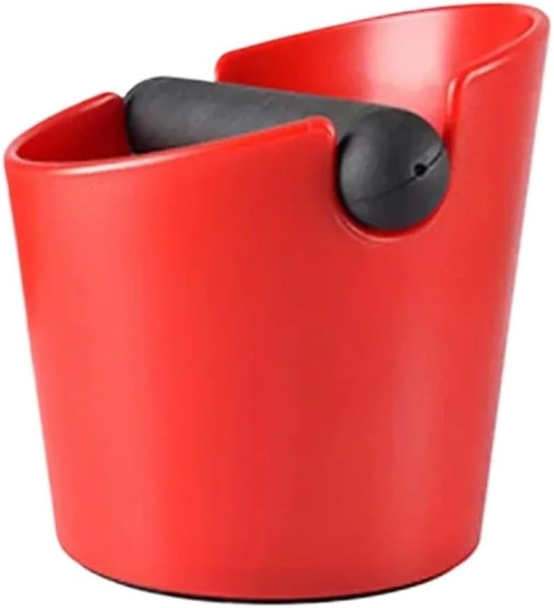 Coffee Box Tapping Anti-slip Coffee Grinding And Dumping Coffee Tool Coffee Shop Accessories，Compatible For CAFEMASY(0.55L Red Knock box)