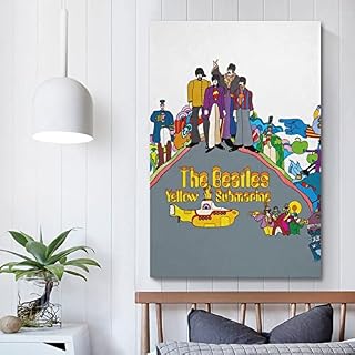 SHUPSY Poster décoratif sur toile The Beatles pour chambre à coucher - 30 x 45 cm – Image 5