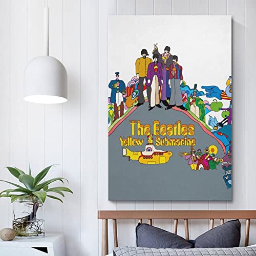 Poster décoratif sur toile The Beatles Cartoom – Impression d’art moderne pour chambre à coucher – 50 x 75 cm - Les Beatles, Paul McCartney, John Lennon, RIngo Starr, George Harrison Poster décoratif sur toile The Beatles Cartoom - Impression d'art moderne pour chambre à coucher - 50 x 75 cm – Image 6