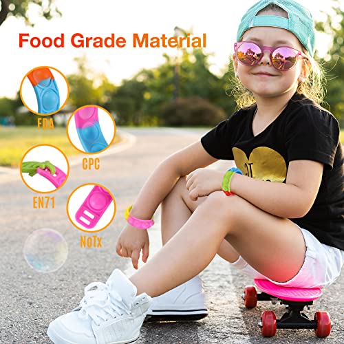 Kids Party Favors Pop Fidget Toys Bulk Its 24 Packs Fidget Bracelet It Birthday Party Favors For Kids Goodie Bags Stuffers Classroom Prizes Bubble Poppers Toddlers Toy For Students Girls Boys Cheap #TOP2