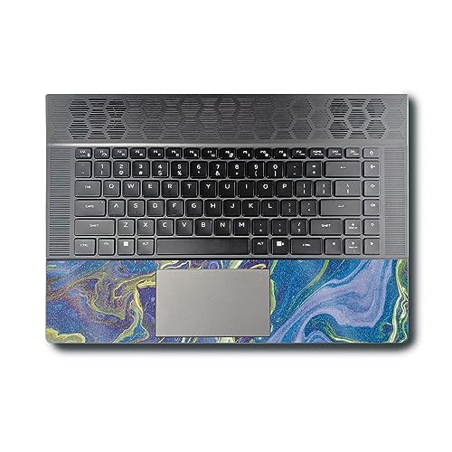 Image of MightySkins Glossy Glitter Skin Compatible with Alienware X16 R1 (2023) Full Wrap Kit - Blue Pour | Protective, Durable High-Gloss Glitter Finish | Easy to Apply & Change Styles | Made in The USA