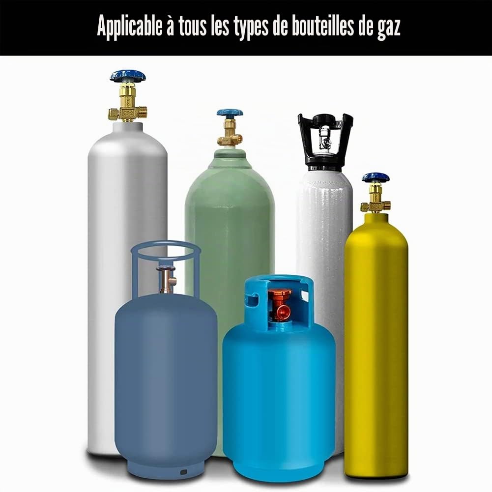 2 Pièces Support pour Cylindre de Propane Support mural Support pour Bouteille de Gaz Bouteille de Gaz ABS Résistant avec Bleu