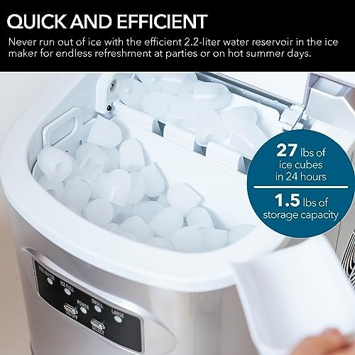 Fabricadora de Hielo Compacta Whynter IMC-270MS 27 lb miniatura 5
