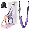 Fitness Yoga Stretching Strap, Adjustable Leg Stretcher Back Bend Assist Trainer, Improve Leg Waist Back Flexibility Home Gym Equipment for Rehab Pilates Ballet Cheerleading Splits Gymnastics (purple)