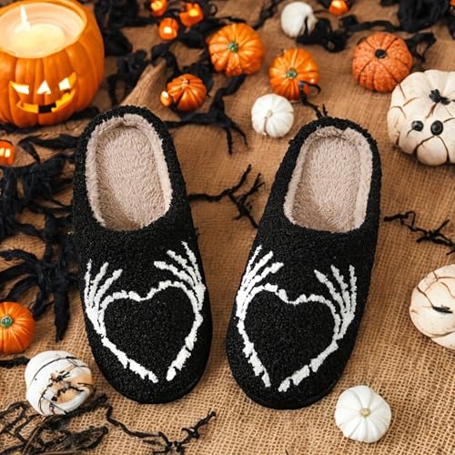 Image of LNERIP Slippers Winter Womens Mens Fluffy Plush Slippers Animals Cute Cartoon House Slippers Cuddly Warm Shoes Indoor Outdoor Girls Women