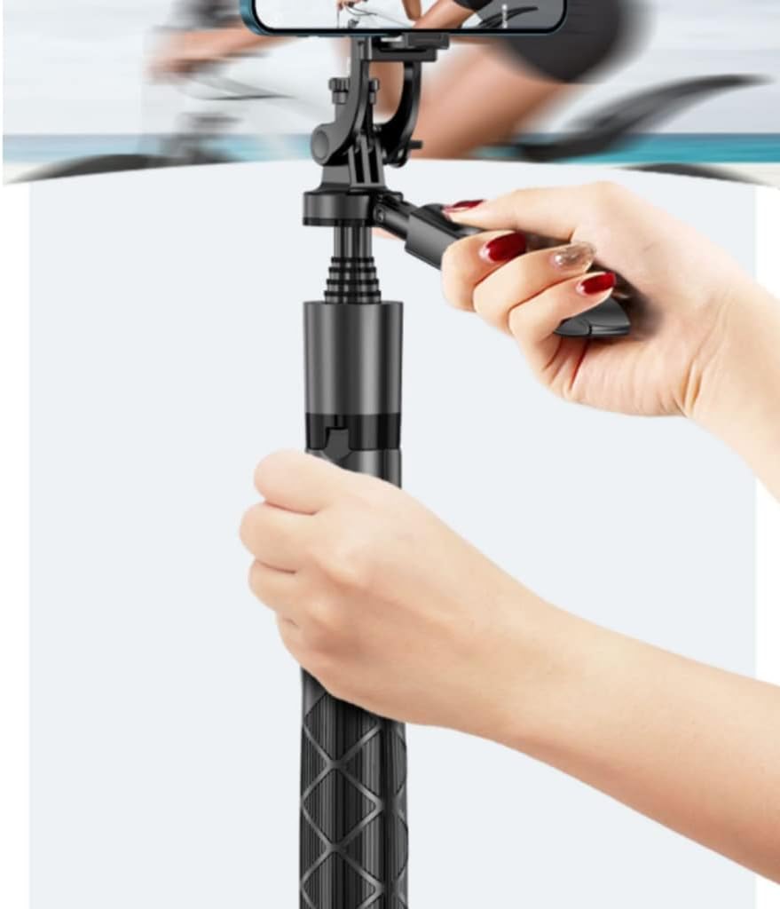 HBJWOV Selfie Gods Multifunctional Phone Photo Live Anti-Shake Triangle Bracket 360 Degree Rotation Handheld Shooting