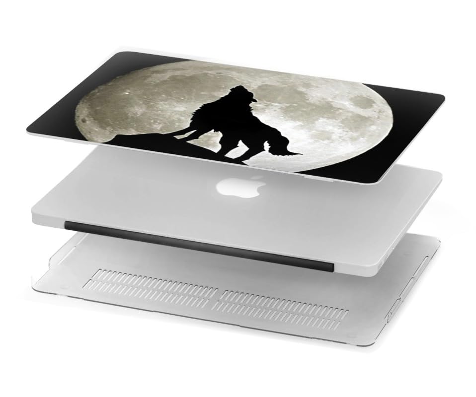 Eviter rayures MacBook Pro A2442 A2779 avec coque loup résistante