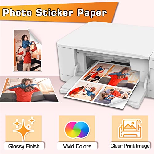 image for KOALA PAPER (50 Sheets) Koala Glossy Sticker Paper for Inkjet Printer,