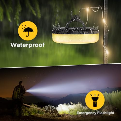 Image of OGERY 2-Pack Camping String Lights 4 in 1, 32.8FT Quick Storage 8 Modes
