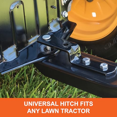 Agri-Fab 45-0518 40" Tow Behind Lawn Plug Aerator with Universal Hitch; Designed to Pull Behind Lawn & Garden Tractors