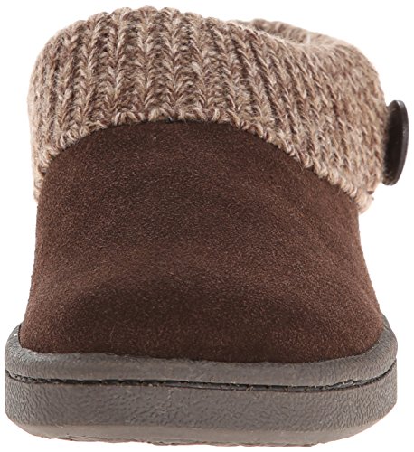 Clarks Women's Knit Scuff Slipper, Brown, 10 M Us #TOP1