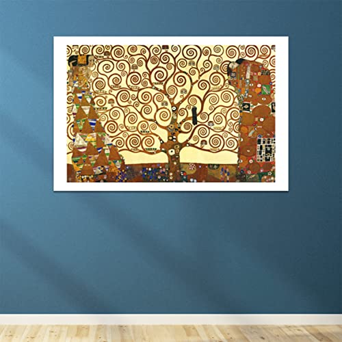 Affiche encadrée Klimt L'arbre de vie grand format cadeau idéal pour amateurs d'art
