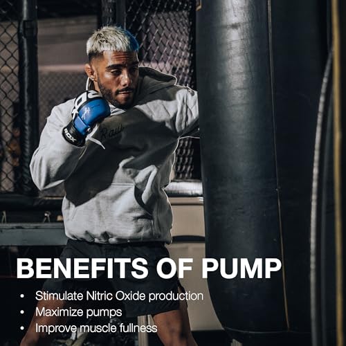 Image of RAW Pump Stim Free Pre Workout (Watermelon Grape) - Non-Stimulant Pre Workout Supplement Powder Nitric Oxide Booster - Pre Workout Supplements Drink for During Workout - 40 Servings