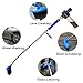 Hydro Jet Power Washer - 39'' Extendable Flexible Car Washing Wand, Garden Water Hose Sprayer Nozzle Tips Attachment,Glass Window Cleaning Tool,with Foam Cannon Brush, Blue