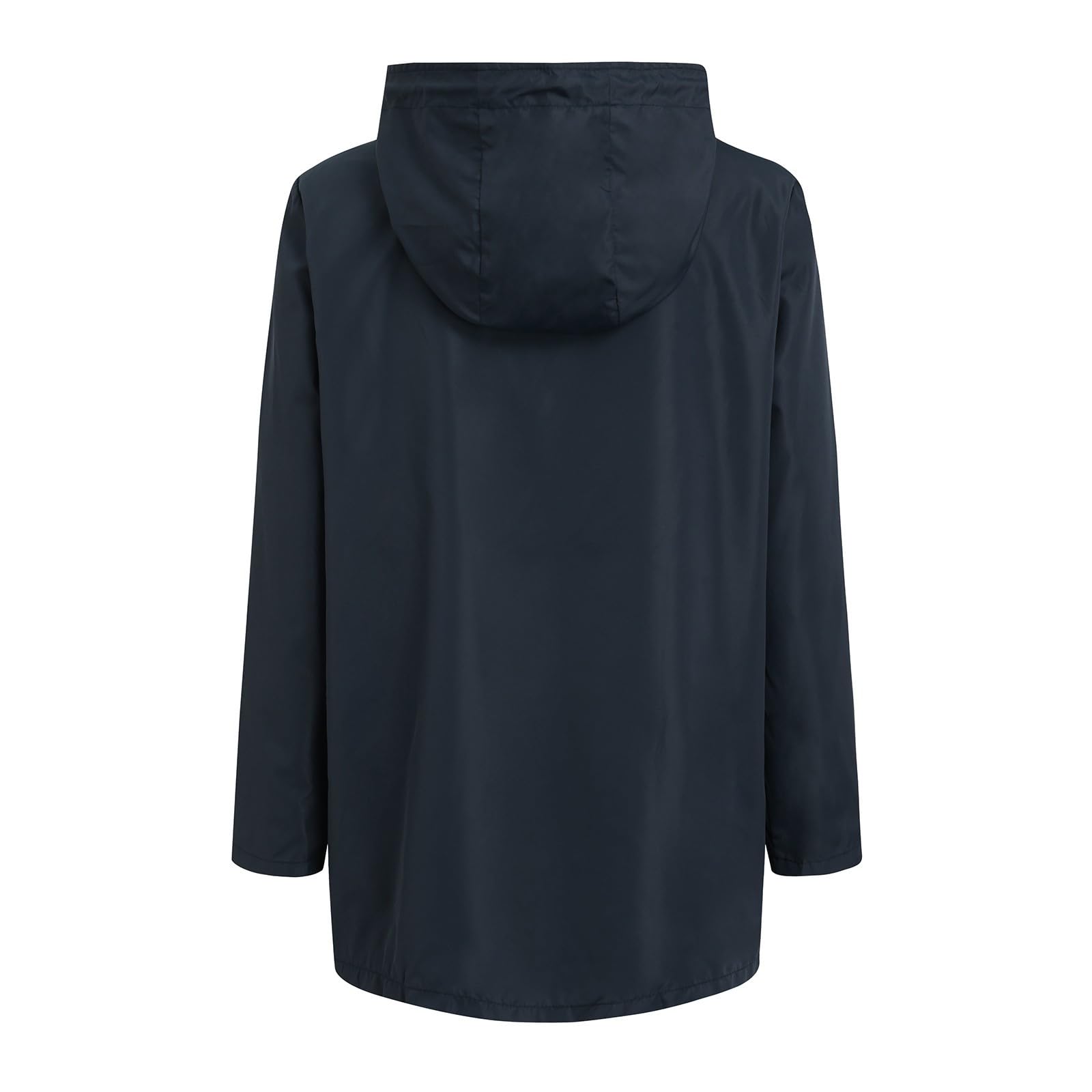 Generisch Chubasquero ligero para mujer al aire libre montañismo ropa deportiva con capucha casual senderismo impermeable chaqueta cortavientos de longitud media chaqueta abrigo chaqueta para correr