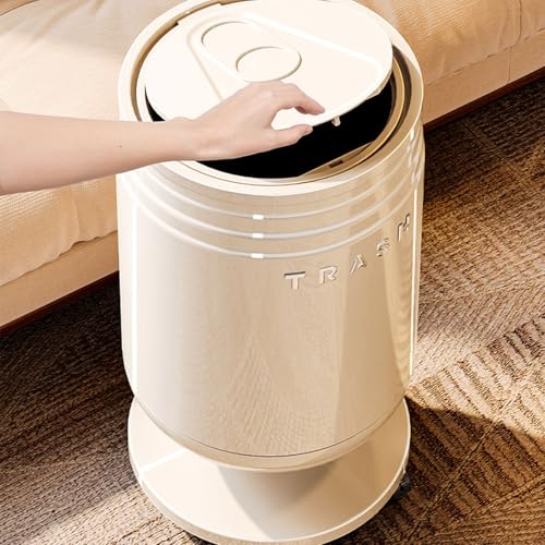 Caneca de basura con ruedas y diseño portátil para cocina miniatura 3