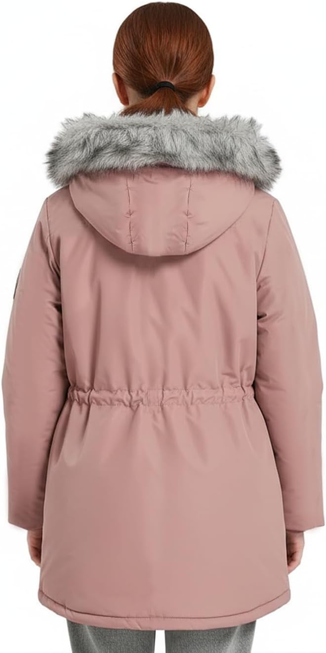 SOLOCOTE Big Girls Parka Winter Coat – Kids Insulated Long Warm Jacket Water-Resistant Heavyweight with Faux Fur Hooded - Image 4