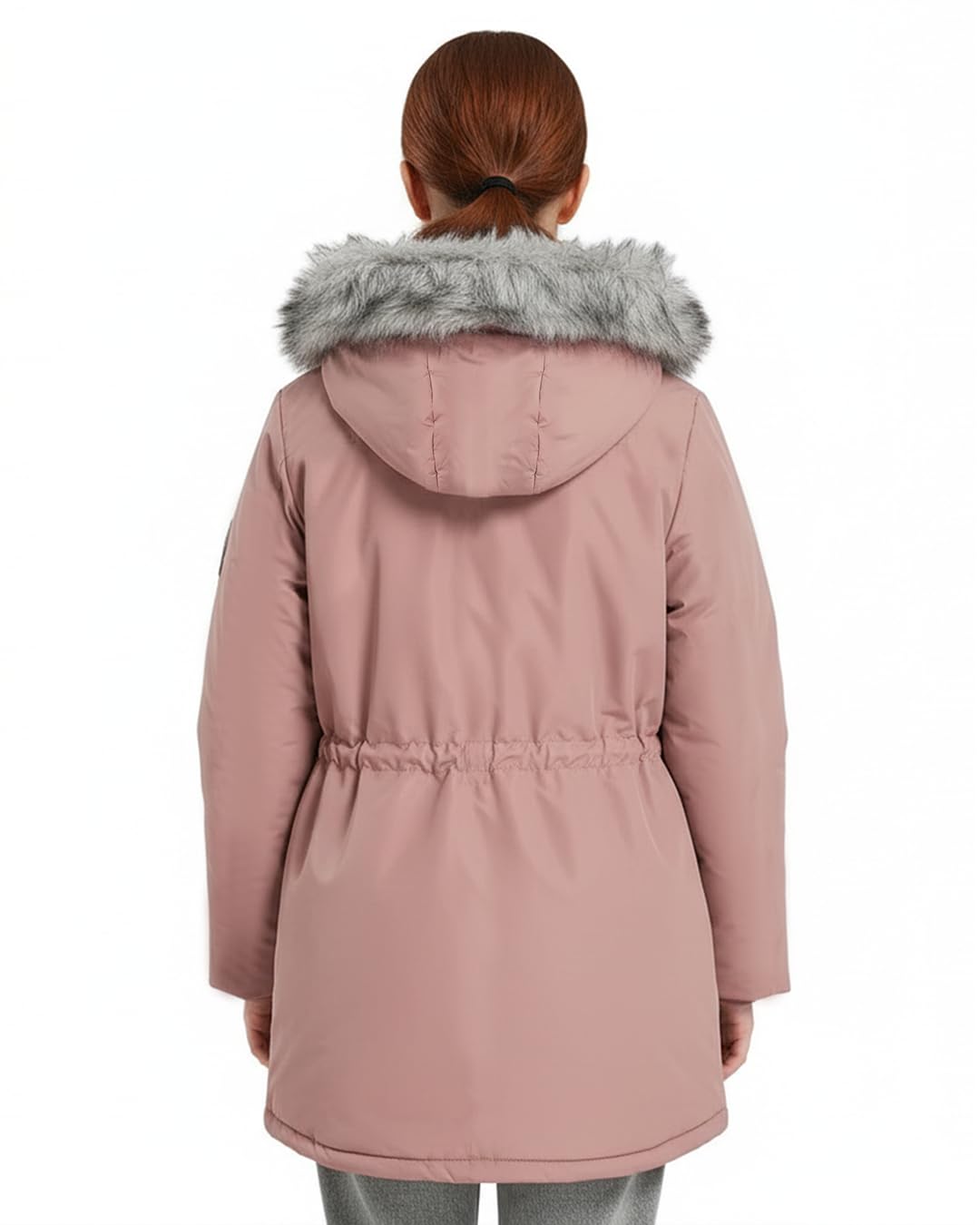SOLOCOTE Manteau hiver pour filles imperméable veste de ski épaisse à capuche en duvet synthétique long parka pour enfants