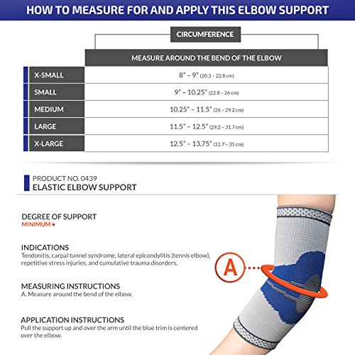 Éviter blocage coude avec la coudière élastique compression XS grise