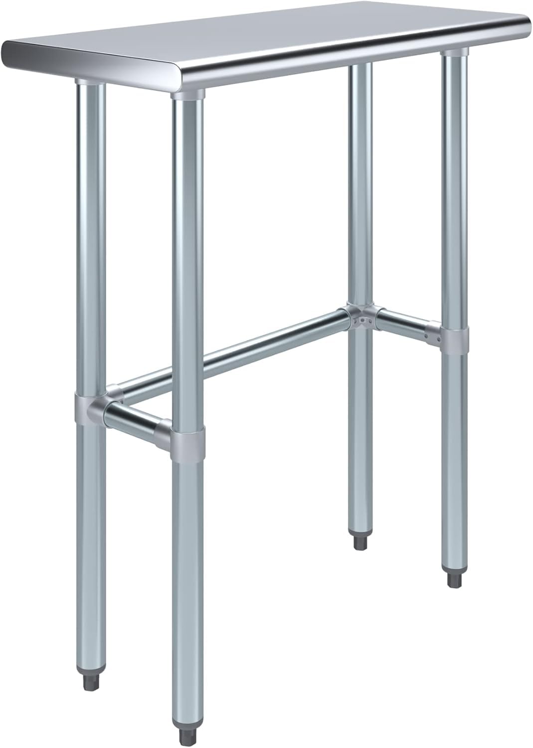30" x 14" Open Base Work Table, 35" Tall, NSF