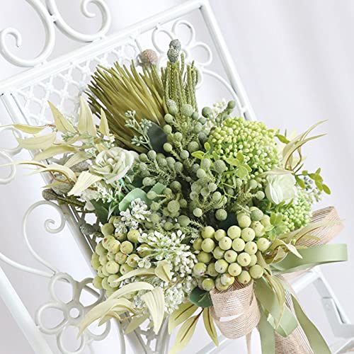 Décoration de mariage avec bouquet de fleurs de simulation haut de gamme pour table de réception
