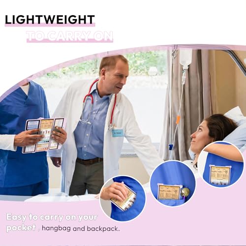 Image of Nursing Clipboard Foldable, Foldable Clip Board w /Nursing Edition Medical Charts,3 Layers Aluminum, Nurse Note w /Low Profile Clip&Pen Clip for Students, Nurses and Doctors, Baby Pink