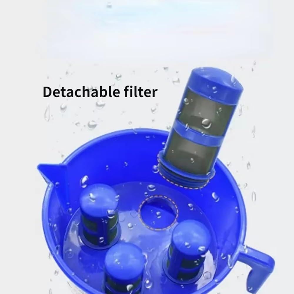 Lejek do separacji oleju i wody – elementy wielofiltrowe do benzyny i nafty – 1 szt., niebiesko-żółty(Three filter element)