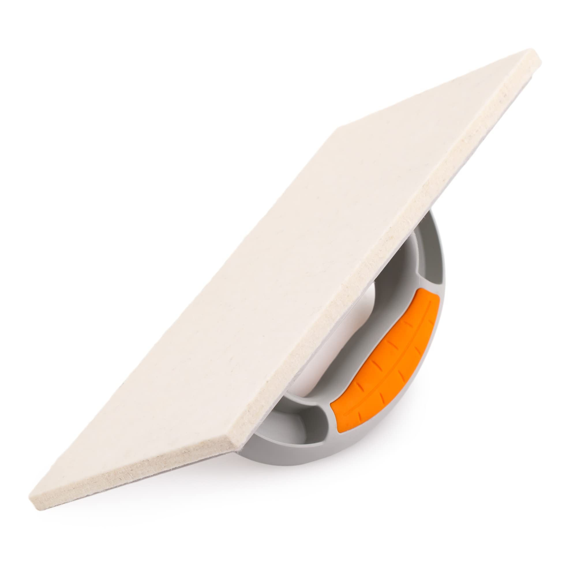 Mivos Rallador de plástico con revestimiento de fieltro 280 x 140 / tabla de fieltro para yeso con mango de dos componentes/tabla con fieltro de 8 mm/fabricado en la UE
